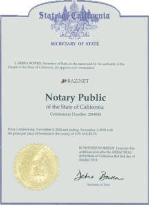 Tammey Bazinet Notary Public